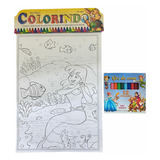 30 Kits 10 Desenhos Para Colorir Giz De Cera 12 Cores