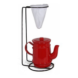 30 Kits Café Mini Bule 400 Ml Suporte Coador