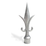 30 Lança Para Portão 1 2 Cromada Colonial Espada Popular Kit