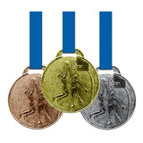 30 Medalhas 35mm Basquete Ouro Prata Bronze Aço Com Fita