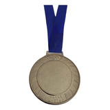 30 Medalhas 5cm Ouro Prata Bronze Centro Liso Personalizar