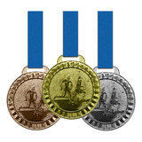 30 Medalhas Futebol Metal 44mm Ouro