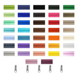 30 Metros Ziper Nylon N 5 E 6 60 Cursores Niquelados