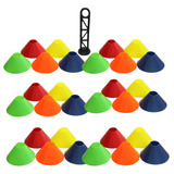 30 Mini Cones Tipo Disco Chapéu Chinês Organizador Kit