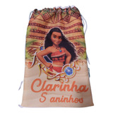 30 Mochilinhas Sacolinha Personalizada Moana Lembrancinha