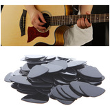 30 Palhetas Para Guitarra Violão Ukulele Cavaco Baixo 0 71 Cor Preto