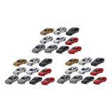30 Pcs Ho Carro Modelo De Escala 1 87 Cenário De De