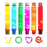 30 Poptube Com Led Tubo Fidget Tube Toys Folding Pop It