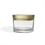 30 Potes De Vidro Vela 150ml Com Tampas De Madeira