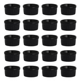 30 Ramekin Porta Molho Pequeno 40 Ml Preto