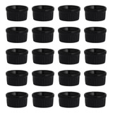 30 Ramekin Porta Molho Pequeno 40 Ml Preto