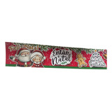 30 Rótulo Natal Adesivo 25x5 Para Mini Panetone E Potes