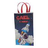 30 Sacolinhas Personalizadas Astronauta 17x10x4