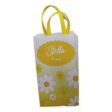 30 Sacolinhas Personalizadas Girassol 17x10x4