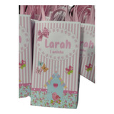 30 Sacolinhas Personalizadas Jardim Encantado 17x10x4