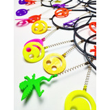 30 Tiara Arquinhos Neon P Festa Boate Brilha Luz Negra