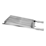 30 X 50 Cm Grelha Churrasco Parilha Argentina Inox Premium