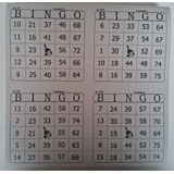 300 Cartelas De Bingo 4x1