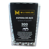  300 Esferas Aço 4,5mm Pistola Pressão Airgun Munição Metal