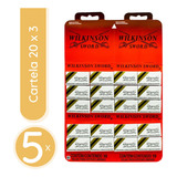 300 Lâminas Wilkinson Navalha De Barbear - 5 Cartelas 20x3