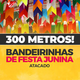 300 Metros De Bandeirinhas De Papel Seda Festa Junina