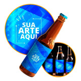 300 Adesivos Cerveja Artesanal Rotulo Personalizado