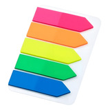 300 Marcadores Página Colorido 5cores Leitura Livro Caderno