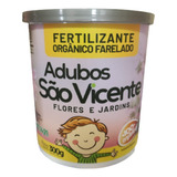 300g Pote Adubo Orgânico São Vicente Flores E Jardins