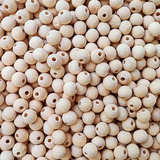 300pçs Miçangas Contas De Madeira 8mm 10mm 12mm Artesanato