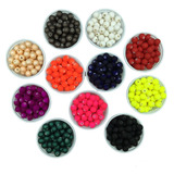 300un Perola Emborrachada 8mm Varias Cores Strap Phone Cor Rosa Choque