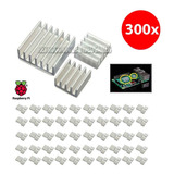 300x Kit C/ 3 Dissipadores Calor Para Raspberry Pi 3 B B+ 