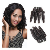 30cm Fummi Encaracolado Cabelo Humano 4pieces 200g