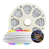 30m Fita Mangueira Led Neon Flexível 12v Rgb E Controladora