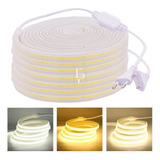 30m Mangueira Fita Led Cob 320 Leds Super Brilho + Conector