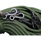 30x Micro Mosquetão Mini Chaveiro Paracord Tático Militar