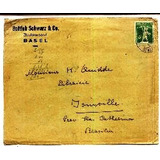 3192 Suiça - Envelope Timbrado Circulado Para Joinville Com