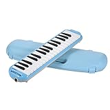  32 Instrumento De Educação Musical Melodion Melodica Pianica De 32 Teclas Com Bocal Longo E Curto Estojo Rígido Para Estudantes Crianças Crianças