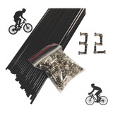 32 Raio Inox 290mm Fino 2 0 Preto Bike Aro 29 Não Enferruja