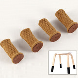 32pcs Tapete Protetor Antiderrapante Cadeira Perna Meias Cap
