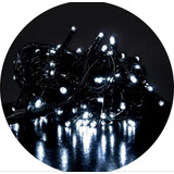 32x Cordão Luz Fixo Natal 10m 100 Leds Prova D água 220 110v