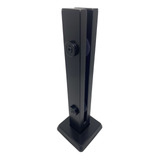 33 Coluna Torre 30cm Preto Fosco 2 Furos Guarda Corpo Inox