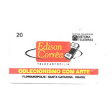3434 Ct Tel Telecartofilia Edson Correa Tir10 Mil Telebras