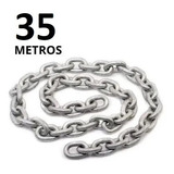 35 Metros De Corrente Galvanizada 8mm Calibrada Din 766