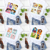 35 Artes Camisa Personagens Arquivo Sublimação Png