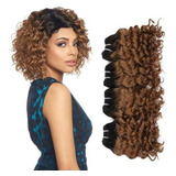 35 Cm Ombré Cabelo Encaracolado Cabelo Humano 3 Peças 150g