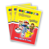 35 Revistinha De Colorir Personalizada Pokémon Vermelha