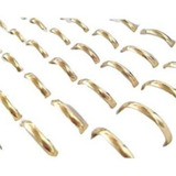 36 Alianças Tradicional 3 Mm Banhada Ouro 18k Atacado