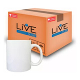36 Canecas Brancas Porcelana Importada Sublimação 325ml Live
