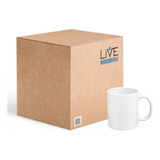 36 Canecas Brancas Porcelana Sublimação 325ml Live A Melhor