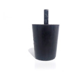 36 Mini Pé Fixo Cama Box Baú 6 Cm Preto Sp